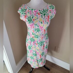Sz. 6 Boden Multicolor Tropical Print Florrie Jersey Dress